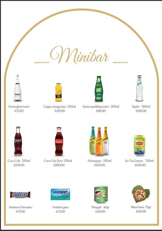 Han 1772 Hotel Стамбул Екстер'єр фото Soft drinks menu